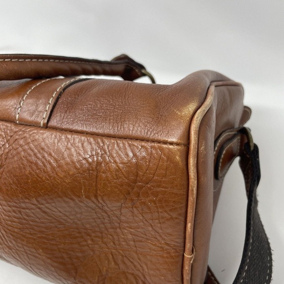 Patricia Nash Crossbody Tote Bag Cognac Brown Leather Handbag - Picture 8 of 16